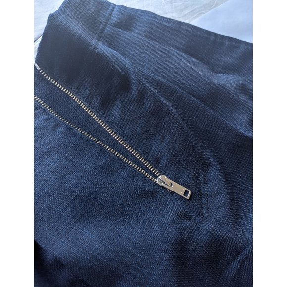 Old Celine-style zipper front tailored trousers size 26 medium - Picture 7 of 9